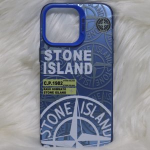 Trendy Stone Island Iphone 13 Pro Max Back Case High End Blue Color