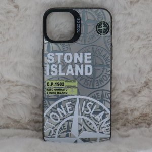 Trendy Stone Island Iphone 14 Back Case High End Black Color