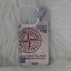 Trendy Stone Island iPhone 14 Pro hoesje Hoogwaardige Rood kleur