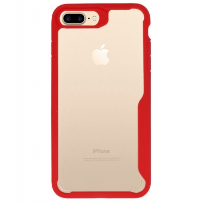 Iphone 7/8 Plus Focus Transparant Hard Cases Rood