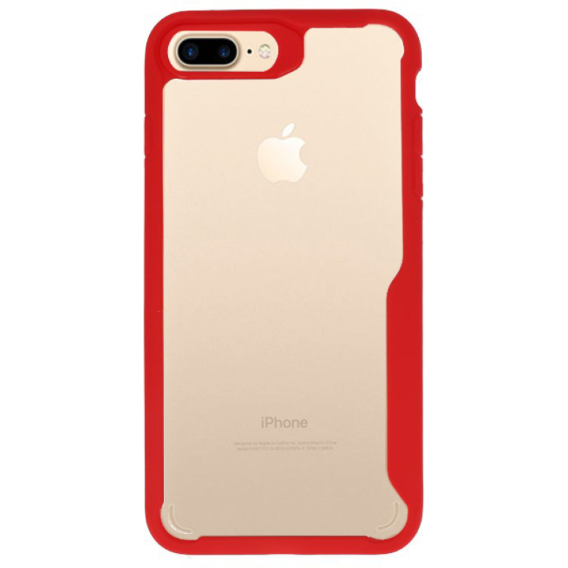 Iphone 7/8 Plus Focus Transparant Hard Cases Rood