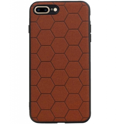 Iphone 7/8 Plus Hexagon Hard Case Bruin