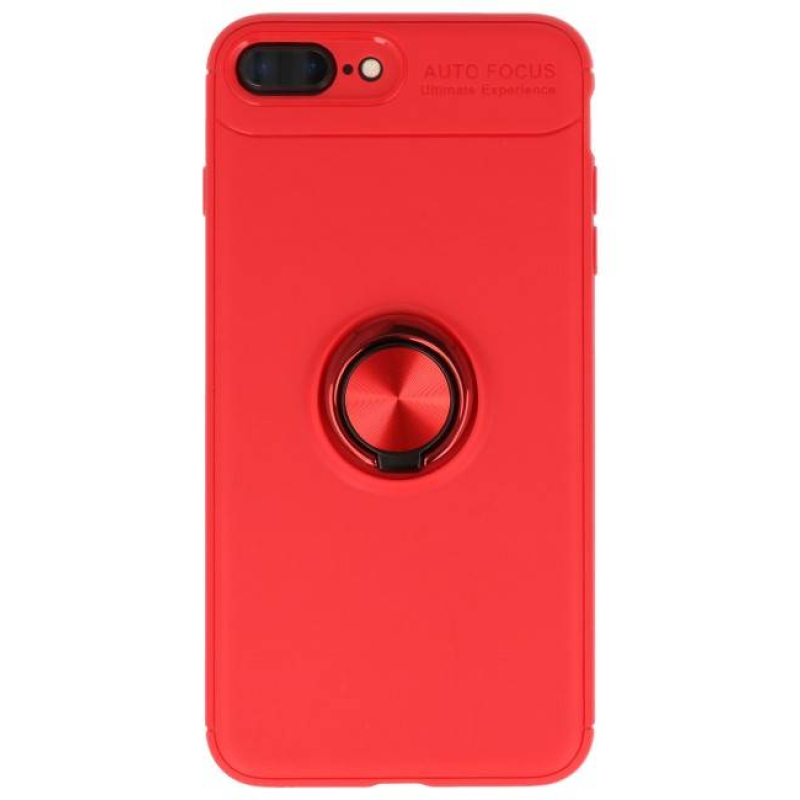 Iphone 7/8 Plus Hoesje met Ring Houder Rood