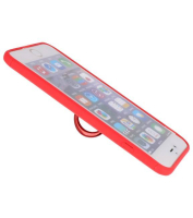 Iphone 7/8 Plus Hoesje met Ring Houder Rood