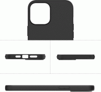 MSS iPhone 13 Mini TPU Mat zwart back cover