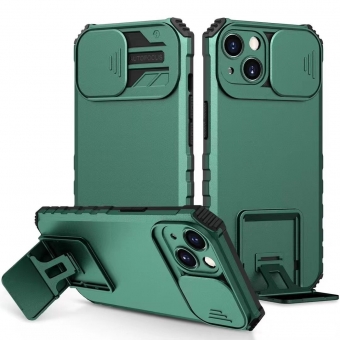 iPhone 14 Window Stand Back cover Dark Green