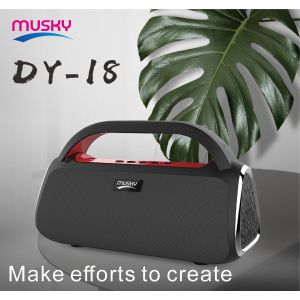 Musky Bluetooth Speaker DY-18 Rood