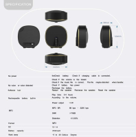 Musky Bluetooth Speaker DY-52 Goud