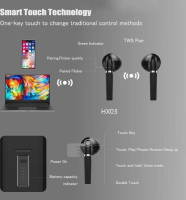 Bluetooth Headset EarPods TWS HX03 Zwart