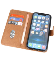 Iphone 12 - 12 Pro Hoesje Bookstyle Wallet Cases Bruin