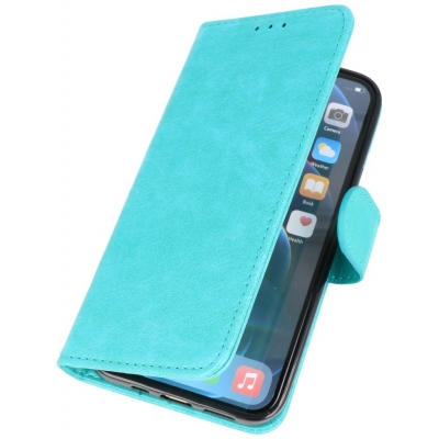 Iphone 12 - 12 Pro Hoesje Bookstyle Wallet Cases Groen