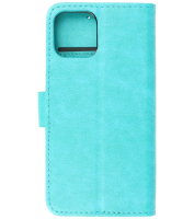 Iphone 12 - 12 Pro Hoesje Bookstyle Wallet Cases Groen