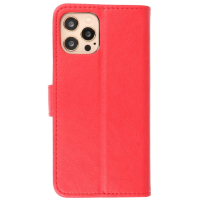 Iphone 12 - 12 Pro Hoesje Bookstyle Wallet Cases Rood