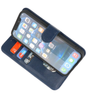 Iphone 12 - 12 Pro Hoesje Bookstyle Wallet Cases Navy