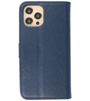 Iphone 12 - 12 Pro Hoesje Bookstyle Wallet Cases Navy