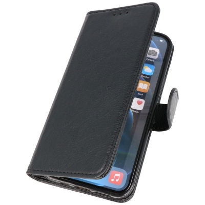 Iphone 12 - 12 Pro Hoesje Bookstyle Wallet Cases Zwart