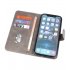 Iphone 12 - 12 Pro Hoesje Bookstyle Wallet Cases Grijs