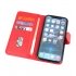 Iphone 12 - 12 Pro Hoesje Bookstyle Wallet Cases Rood