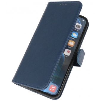 Iphone 12 - 12 Pro Hoesje Bookstyle Wallet Cases Navy