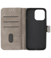Iphone 13 Hoesje Bookstyle Wallet Cases Grijs