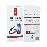 iPhone 14 Pro 10D Full coverage Screenprotector Zwarte Rand UNIQ