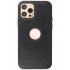 Iphone 12&12 Pro Design Leer Hoesje BackCover Zwart