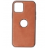 Iphone 12&12 Pro Design Leer Hoesje BackCover Cognac