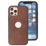 Iphone 12&12 Pro Design Leer Hoesje BackCover Mocca