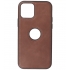 Iphone 12&12 Pro Design Leer Hoesje BackCover Mocca