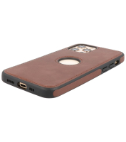 Iphone 12&12 Pro Design Leer Hoesje BackCover Mocca