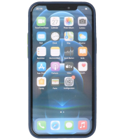 Iphone 12 - 12 Pro Hoesje Hard Case Color Blauw
