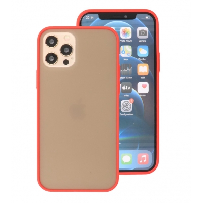 Iphone 12 - 12 Pro Hoesje Hard Case Color Rood