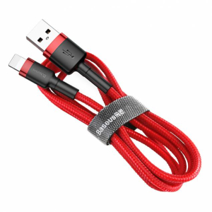 Baseus 0,5m Cafule 2.4A (Rood) Lightning Kabel