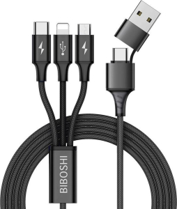 Biboshi Kabel A10 5 in 1 usb type c micro iphone