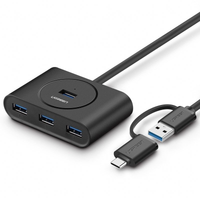 UGREEN USB 3.0 + USB-C 3.1 HUB 4-POORTEN