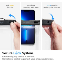 Spigen Universeel Waterdicht hoesje Transparant A610