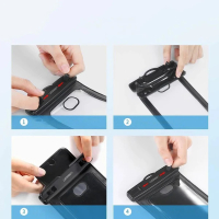 Ugreen Universeel waterdichte hoesje waterproof Zwart