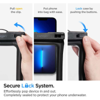 Spigen Universeel Waterdicht hoesje Zwart A610