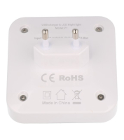 LED-Lampje met Oplader Met Usb Wit