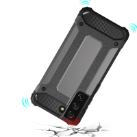 Hybrid Armor hoesje voor Samsung Galaxy S23 Plus gepantserde Zwart