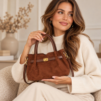 Luna Elegance Handtas Bruin – met Uitneembare Binnentas
