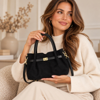 Luna Elegance Handtas Zwart – met uitneembare binnentas