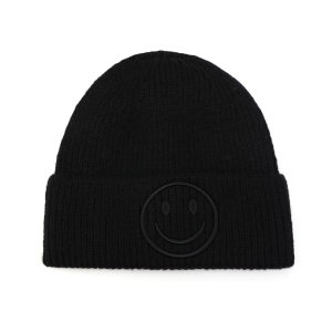 Smiley muts kleur zwart