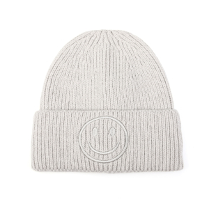 Smiley muts kleur grijs