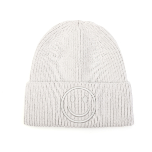 Smiley muts kleur licht grijs