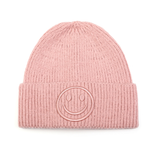 Smiley muts kleur roze