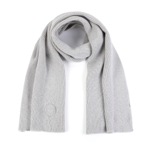Smiley sjaal licht grijs