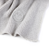 Smiley sjaal licht grijs