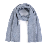 Smiley sjaal licht blauw