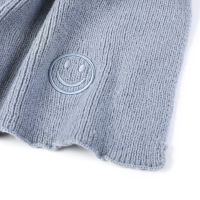 Smiley sjaal licht blauw